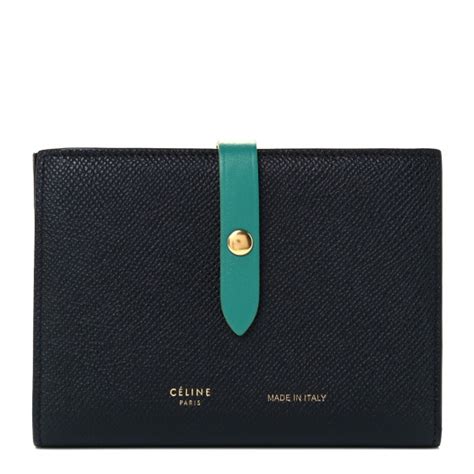 celine strap medium multifunction wallet|MEDIUM STRAP WALLET IN GRAINED CALFSKIN.